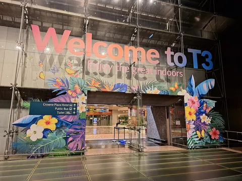 Ingresso del terminal 3 di Changi — fotografia del 2026